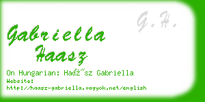 gabriella haasz business card